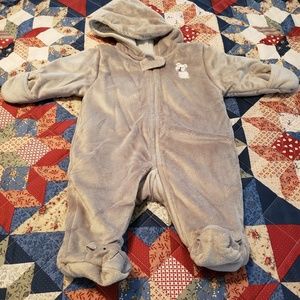 Winter warm hooded for 0-3 mos. Boy